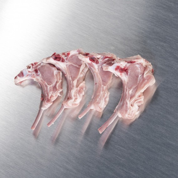 Chuletas de lechal. Sólo palo.
